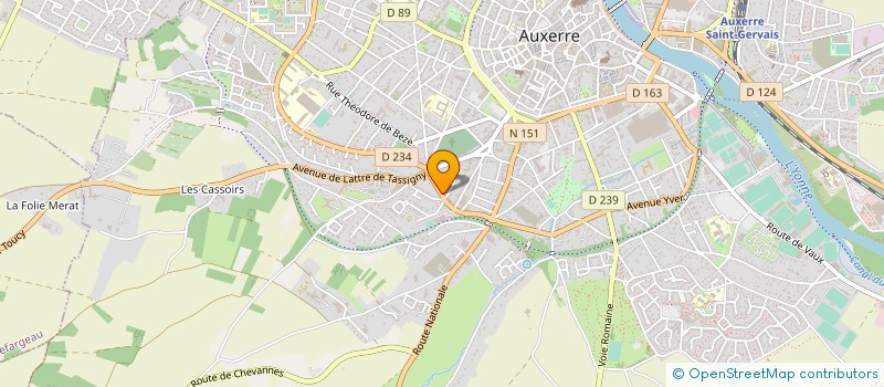 localisation de l'entreprise MADAME EVELYNE RUFFLOCH à AUXERRE
