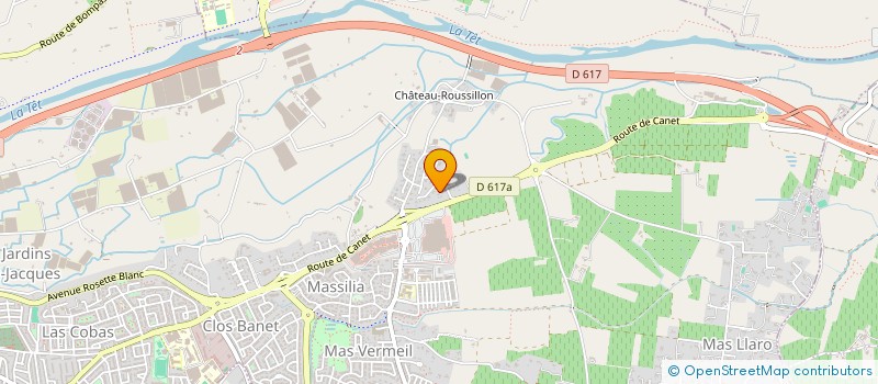 localisation de l'entreprise MADAME EVELYNE RUIZ  PERPIGNAN