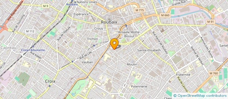 localisation de l'entreprise MADAME EVELYNE RYCKEWAERT  ROUBAIX