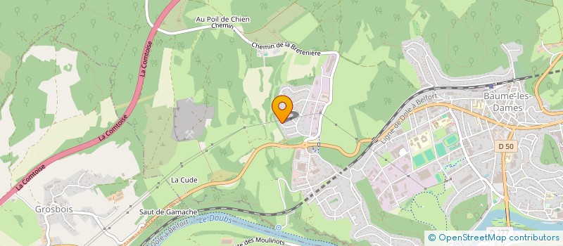 localisation de l'entreprise MADAME EVELYNE RYSER à BAUME-LES-DAMES