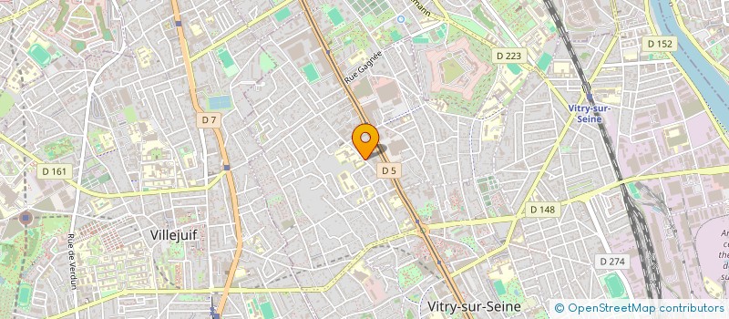 localisation de l'entreprise MADAME EVELYNE SAADA  VITRY-SUR-SEINE