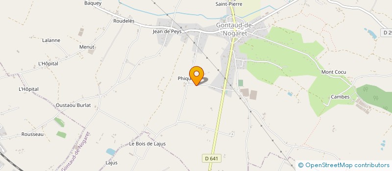 localisation de l'entreprise MADAME EVELYNE SAINT MARC  GONTAUD-DE-NOGARET