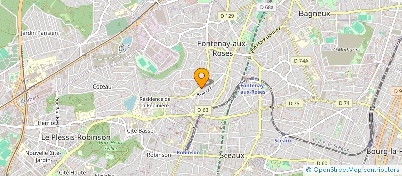 localisation de l'entreprise MADAME EVELYNE SAINT MARD à FONTENAY-AUX-ROSES