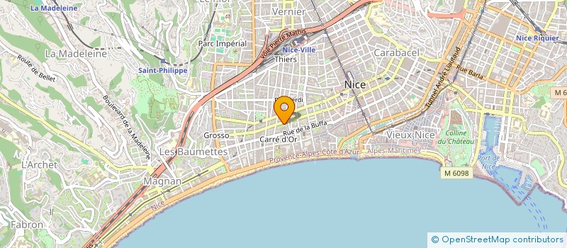 localisation de l'entreprise MADAME EVELYNE SANCHEZ à NICE