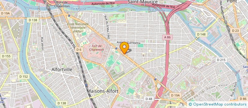 localisation de l'entreprise MADAME EVELYNE SARTORI  MAISONS-ALFORT