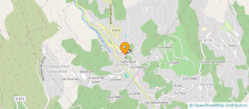 localisation de l'entreprise MADAME EVELYNE SAUVAGE  CONTES