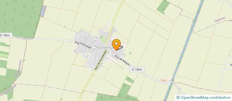 localisation de l'entreprise MADAME EVELYNE SCHEBACHER  HIRTZFELDEN