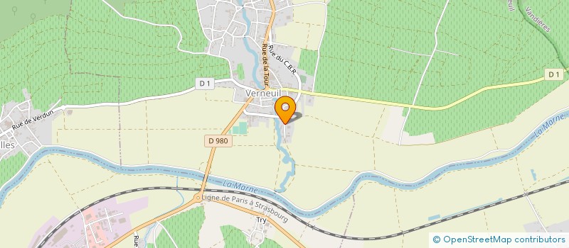 localisation de l'entreprise MADAME EVELYNE SCHEUIR  VERNEUIL