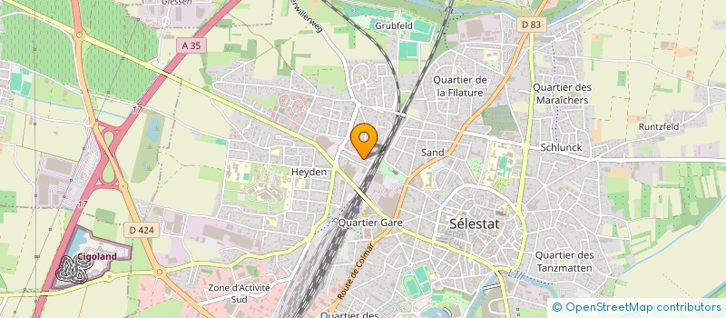 localisation de l'entreprise MADAME EVELYNE SENN à SELESTAT