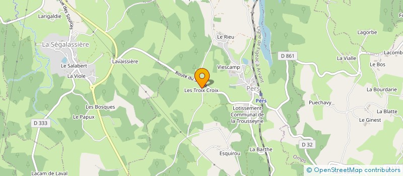 localisation de l'entreprise MADAME EVELYNE SEREYSOL à LE ROUGET-PERS