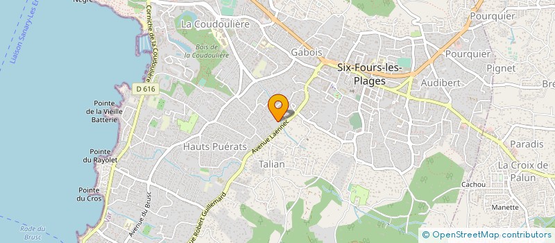 localisation de l'entreprise MADAME EVELYNE SERVAIS à SIX-FOURS-LES-PLAGES