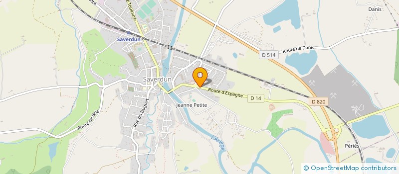 localisation de l'entreprise MADAME EVELYNE SIADOUX à SAVERDUN