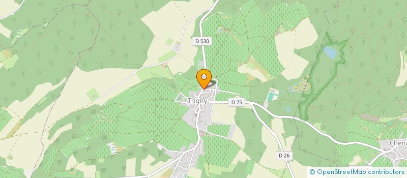 localisation de l'entreprise MADAME EVELYNE SOHIER  TRIGNY