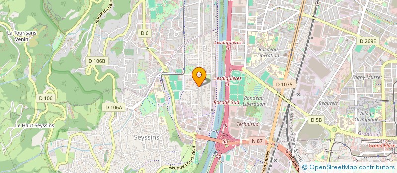 localisation de l'entreprise MADAME EVELYNE SORANZO à SEYSSINS