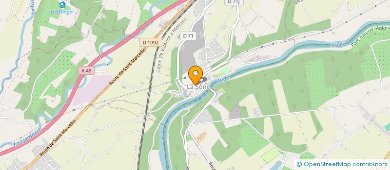 localisation de l'entreprise MADAME EVELYNE SORDO  LA SONE