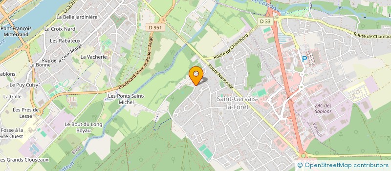 localisation de l'entreprise MADAME EVELYNE SWIDERSKI  SAINT-GERVAIS-LA-FORET