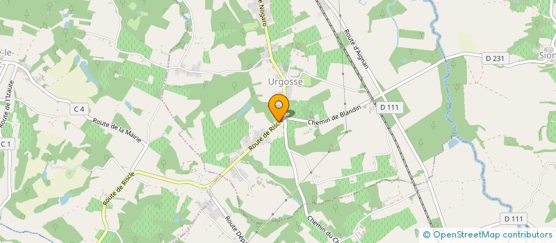 localisation de l'entreprise MADAME EVELYNE TANGUY  URGOSSE