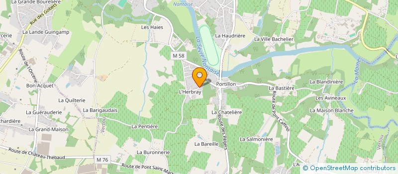 localisation de l'entreprise MADAME EVELYNE THERESE GICQUIAUD à VERTOU