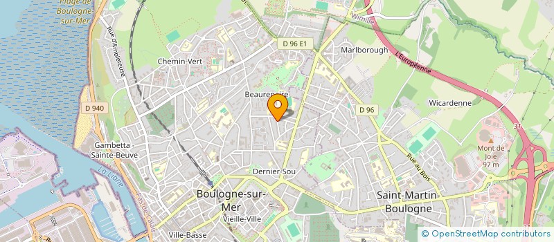 localisation de l'entreprise MADAME EVELYNE THERY  BOULOGNE-SUR-MER