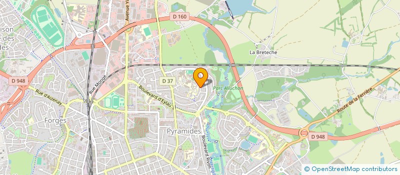 localisation de l'entreprise MADAME EVELYNE THOMAS à LA ROCHE-SUR-YON