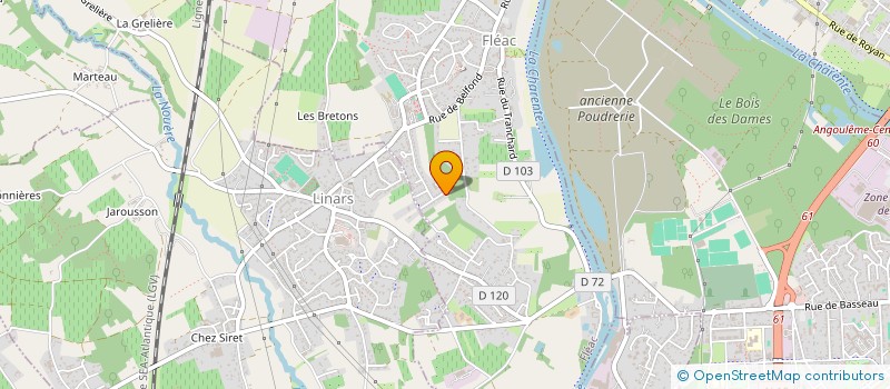 localisation de l'entreprise MADAME EVELYNE TIEFFI à FLEAC