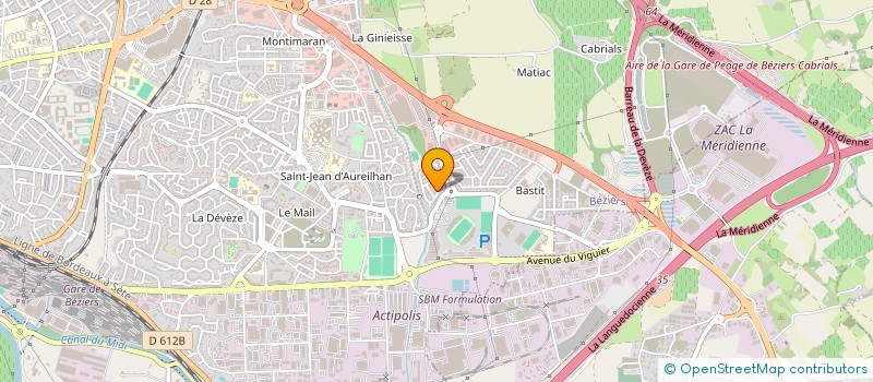 localisation de l'entreprise MADAME EVELYNE TISSEUR à BEZIERS
