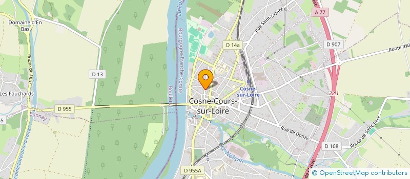 localisation de l'entreprise MADAME EVELYNE TISSIER à COSNE-COURS-SUR-LOIRE