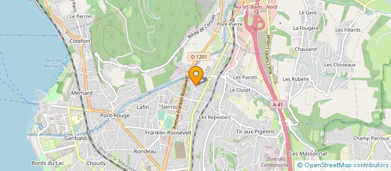 localisation de l'entreprise MADAME EVELYNE TRIQUET à AIX-LES-BAINS