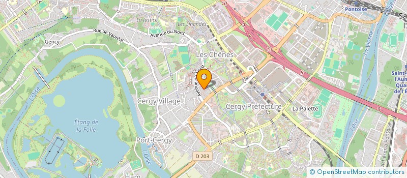 localisation de l'entreprise MADAME EVELYNE TSOCHANTARIDIS  CERGY