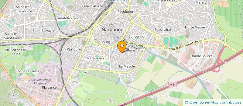 localisation de l'entreprise MADAME EVELYNE UJVARI à NARBONNE