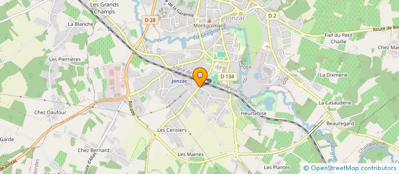 localisation de l'entreprise MADAME EVELYNE USE à JONZAC