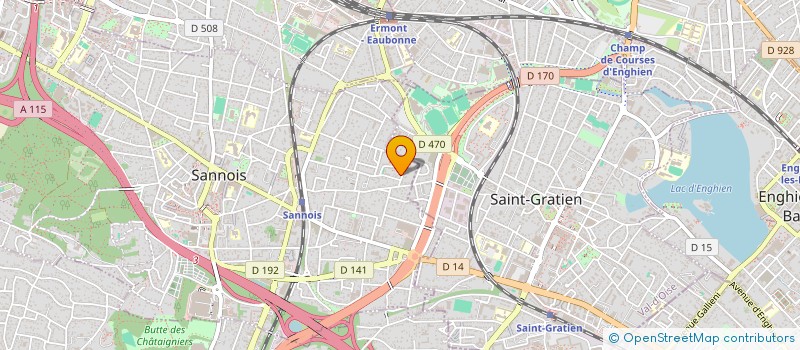 localisation de l'entreprise MADAME EVELYNE VERBIST  SANNOIS