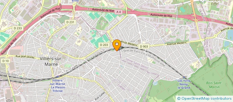 localisation de l'entreprise MADAME EVELYNE VIDET à VILLIERS-SUR-MARNE