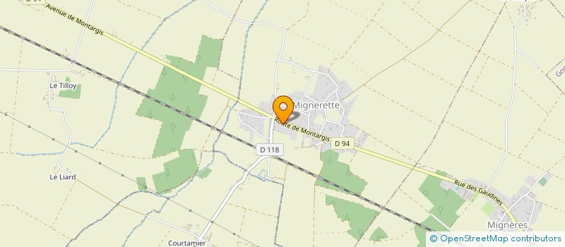 localisation de l'entreprise MADAME EVELYNE VILLOIS  MIGNERES