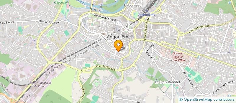 localisation de l'entreprise MADAME EVELYNE VINCENT à ANGOULEME