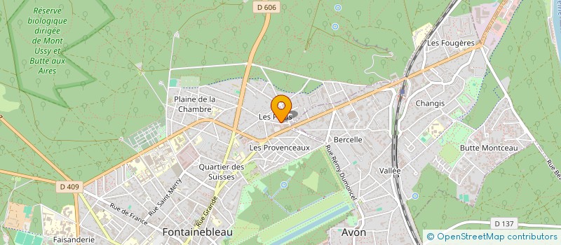 localisation de l'entreprise MADAME EVELYNE YVEN à FONTAINEBLEAU
