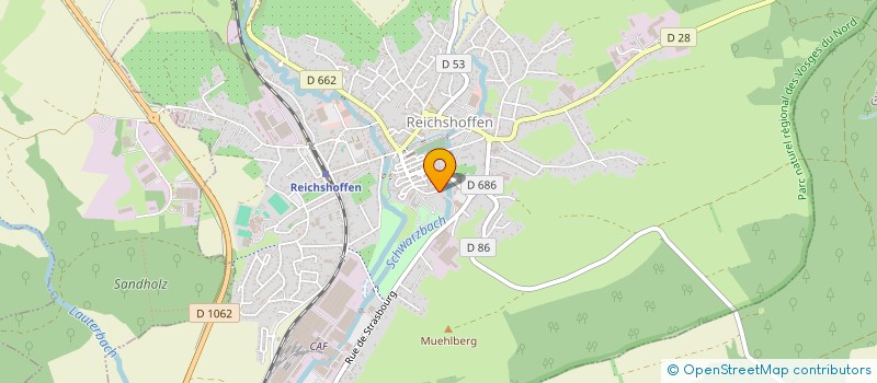 localisation de l'entreprise MADAME EVELYNE ZIMMER  REICHSHOFFEN