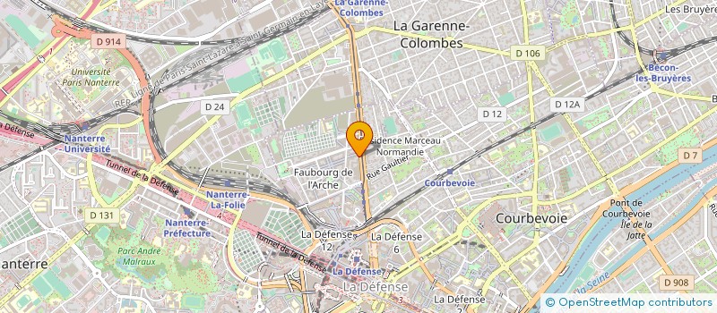 localisation de l'entreprise MADAME EVELYNE ZOGOUE à COURBEVOIE