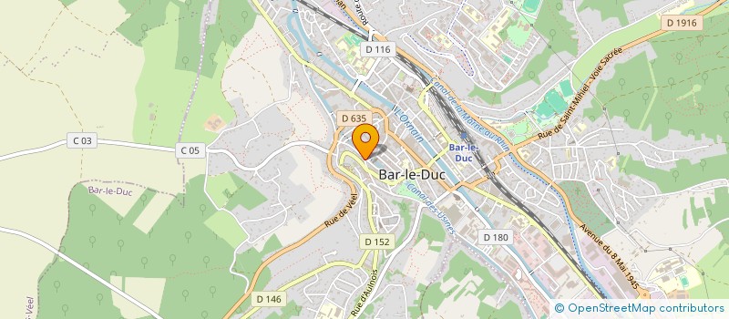 localisation de l'entreprise MADAME EVELYSE PODEVIN à BAR-LE-DUC