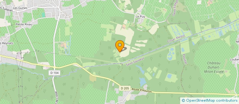 localisation de l'entreprise MADAME EVELYVE DE RECHAPT  CISSAC-MEDOC