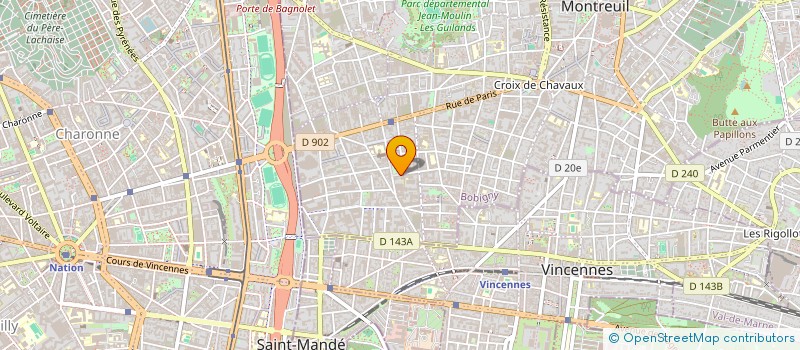 localisation de l'entreprise MADAME EVERDINE WABO YOUGO à MONTREUIL