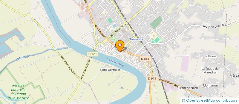 localisation de l'entreprise MADAME EVGENIA RYABOVA  TONNEINS