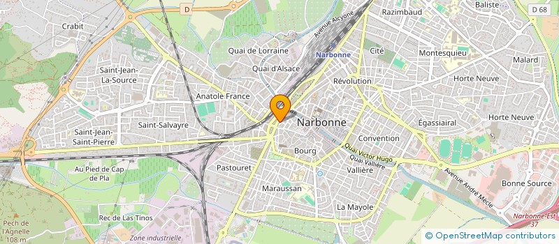 localisation de l'entreprise MADAME EVGENIYA RASKIDNAYA  NARBONNE