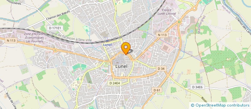 localisation de l'entreprise MADAME EVIE CARCAGNO  LUNEL