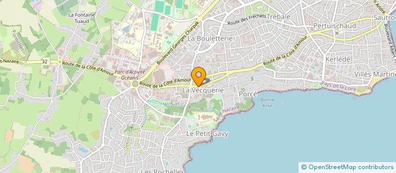 localisation de l'entreprise MADAME EVIE CHOTTEAU  SAINT-NAZAIRE