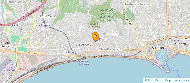 localisation de l'entreprise MADAME EVODIE CARABETTA à CANNES