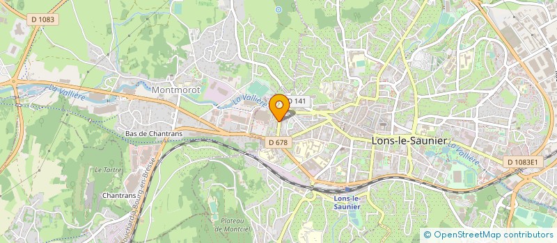 localisation de l'entreprise MADAME EVODIE DURST à LONS-LE-SAUNIER