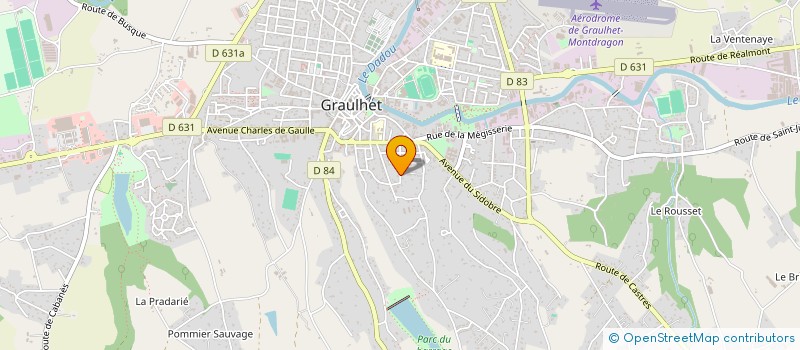 localisation de l'entreprise MADAME EVODIE PEREZ  GRAULHET