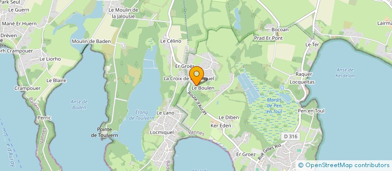 localisation de l'entreprise MADAME EVY RUNE  LARMOR-BADEN