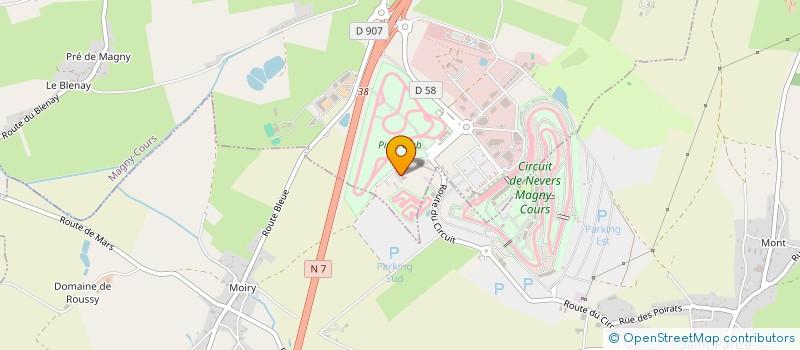 localisation de l'entreprise MADAME EVYLINE LEJEANVRE  MAGNY-COURS